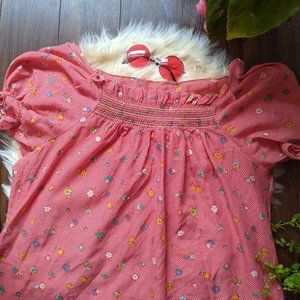 Vintage pink baby doll dress